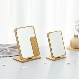 2-Yesokmarket-Simple wooden cosmetic mirror-Main picture