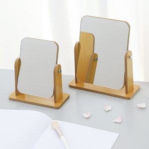 3-Yesokmarket-Simple wooden cosmetic mirror-Main picture