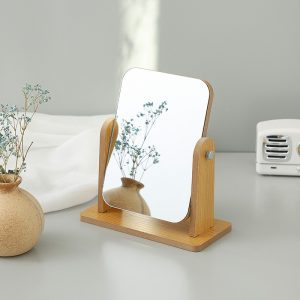 4-Yesokmarket-Simple wooden cosmetic mirror-Main picture