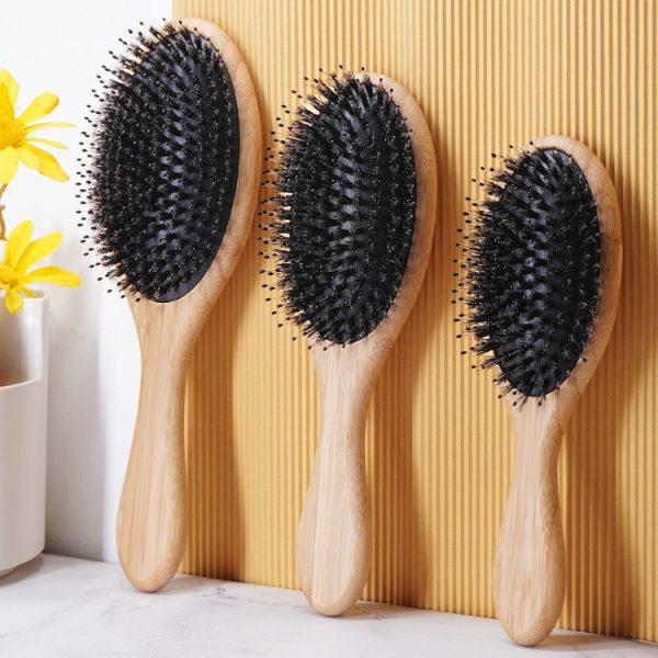 1-Yesokmarket-Boar Bristle Bamboo Air Cushion Comb-Main picture